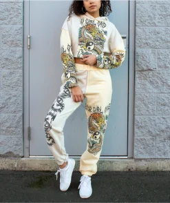 NGOrder Yin Yang Dragon Panel Yellow & Beige Sweatpants -Swimwear Store NGOrder Yin Yang Dragon Panel Yellow Beige Sweatpants 342141 alt7 US