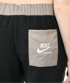 Nike Sportswear Essential Black & Grey Fleece Sweatpants -Swimwear Store Nike Sportswear Essential Black Grey Fleece Sweatpants 348540 alt4 US