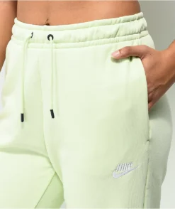 Nike Sportswear Essential Fleece Lime Sweatpants -Swimwear Store Nike Sportswear Essential Fleece Lime Sweatpants 344190 alt1 US