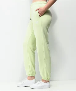 Nike Sportswear Essential Fleece Lime Sweatpants -Swimwear Store Nike Sportswear Essential Fleece Lime Sweatpants 344190 alt4 US