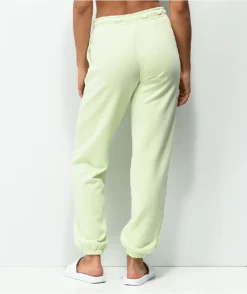 Nike Sportswear Essential Fleece Lime Sweatpants -Swimwear Store Nike Sportswear Essential Fleece Lime Sweatpants 344190 back US