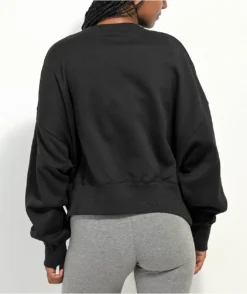 Nike Sportswear Phoenix Black Fleece Crewneck Sweatshirt 6 Nike Sportswear Phoenix Black Fleece Crewneck Sweatshirt -Swimwear Store Nike Sportswear Phoenix Black Fleece Crewneck Sweatshirt 359335 back US