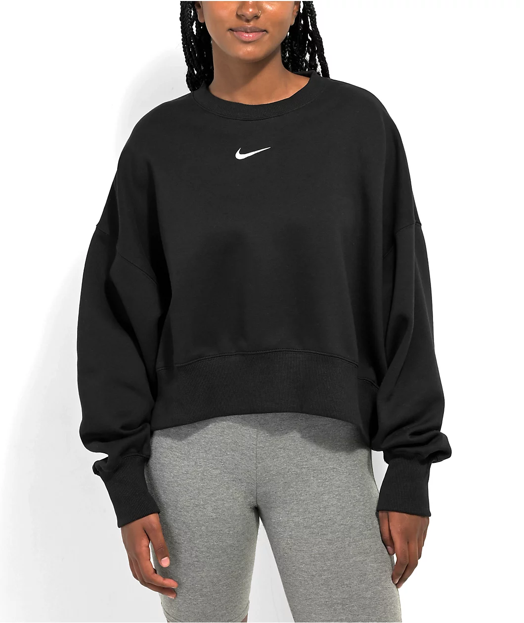 Nike Sportswear Phoenix Black Fleece Crewneck Sweatshirt 2 Nike Sportswear Phoenix Black Fleece Crewneck Sweatshirt - Image 2