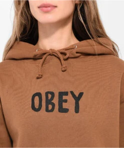 Obey Hong Kong Photo Brown Sugar Hoodie -Swimwear Store Obey Hong Kong Photo Brown Sugar Hoodie 369190 alt1 US