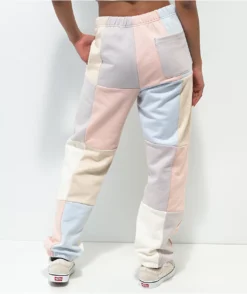 Obey Lockdown Pastel Colorblock Sweatpants -Swimwear Store Obey Lockdown Pastel Colorblock Sweatpants 353666 back US