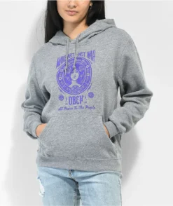 Obey Make Art Not War Heather Grey Hoodie
