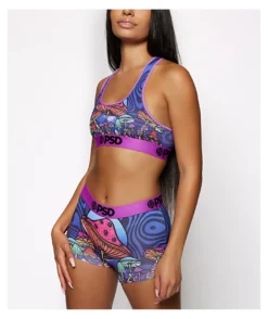 PSD Magic Shrooms Sports Bra -Swimwear Store PSD Magic Shrooms Sports Bra 349721 alt1 US