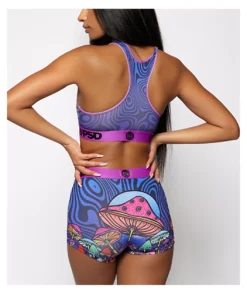 PSD Magic Shrooms Sports Bra -Swimwear Store PSD Magic Shrooms Sports Bra 349721 alt2 US