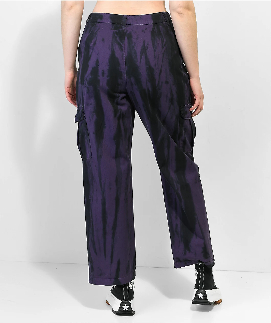 Petals By Petals And Peacocks Swirl Purple Tie Dye Cargo Pants 6 Petals By Petals And Peacocks Swirl Purple Tie Dye Cargo Pants - Image 6
