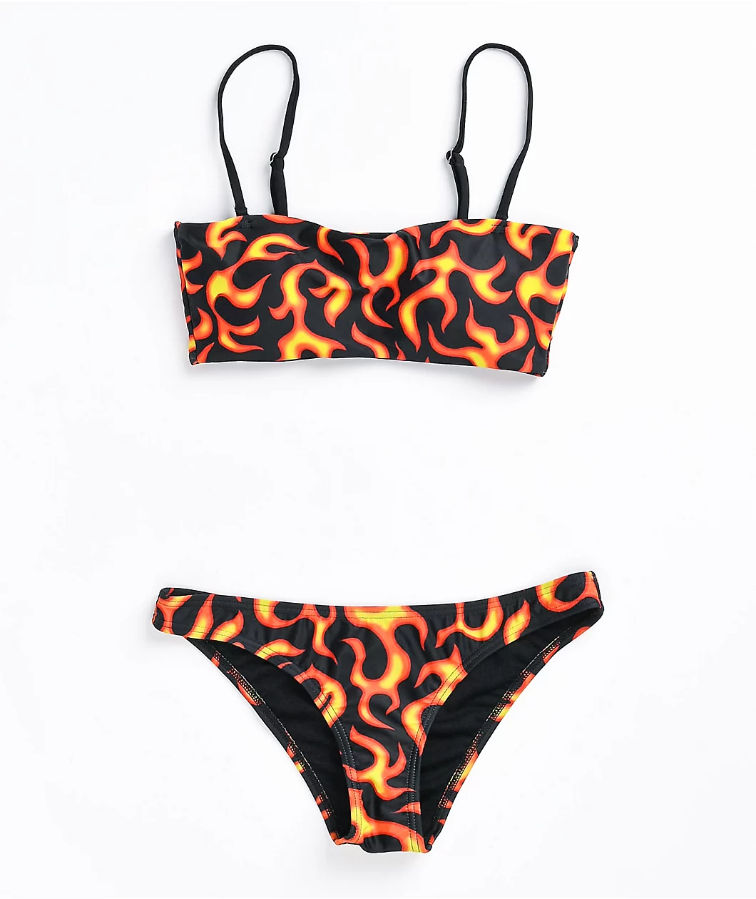 Petals By Petals And Peacocks Flames Black Cheeky Bikini Bottom 4 Petals By Petals And Peacocks Flames Black Cheeky Bikini Bottom - Image 4