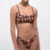 Petals By Petals And Peacocks Flames Black Cheeky Bikini Bottom