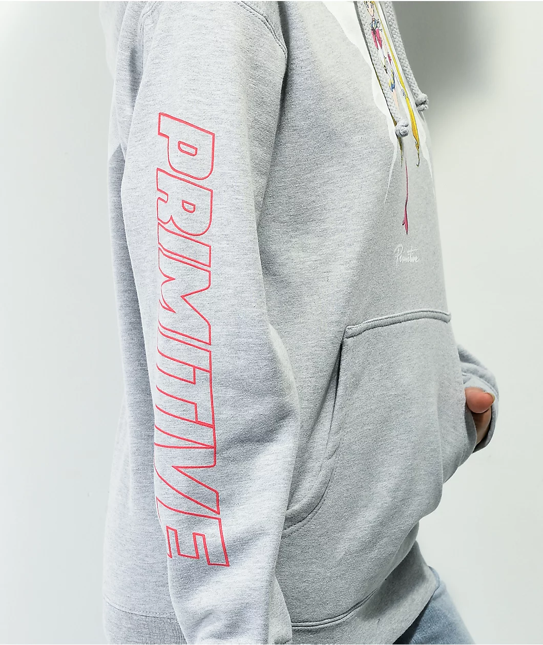 Primitive X Sailor Moon Super Sailor Moon Grey Hoodie 4 Primitive X Sailor Moon Super Sailor Moon Grey Hoodie - Image 4