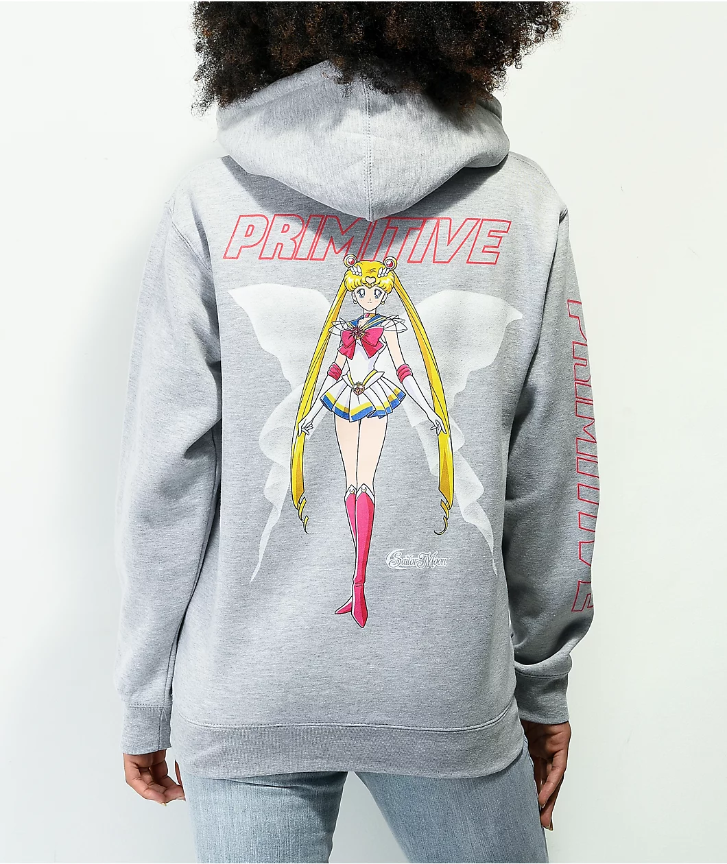 Primitive X Sailor Moon Super Sailor Moon Grey Hoodie 1 Primitive X Sailor Moon Super Sailor Moon Grey Hoodie
