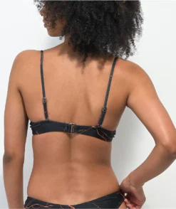 Swimwear Store -Swimwear Store SWIXXZ Orange Lightning Triangle Bikini Top 353161 back US