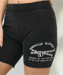 SWIXXZ Paranoia Chains Black Wash Bike Shorts -Swimwear Store SWIXXZ Paranoia Chains Black Wash Bike Shorts 355306 alt1 US