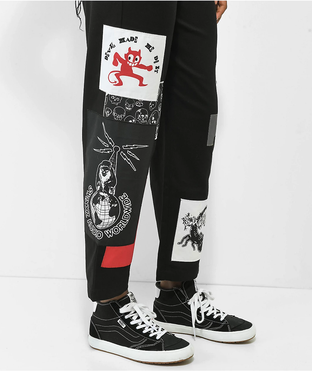 SWIXXZ Punk Patched Set Black Pants 7 SWIXXZ Punk Patched Set Black Pants - Image 7