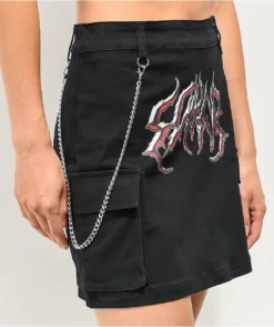 SWIXXZ Rustic Metal Black Cargo Skirt -Swimwear Store SWIXXZ Rustic Metal Black Cargo Skirt 348009 alt1 US