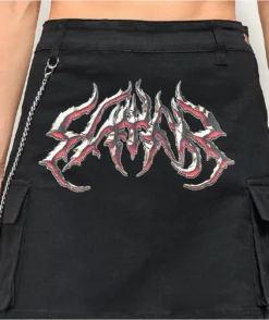 SWIXXZ Rustic Metal Black Cargo Skirt -Swimwear Store SWIXXZ Rustic Metal Black Cargo Skirt 348009 alt3 US