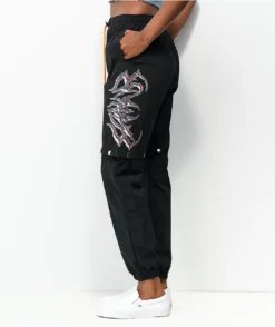SWIXXZ Rustic Metal Black Track Pants -Swimwear Store SWIXXZ Rustic Metal Black Track Pants 344336 alt1 US