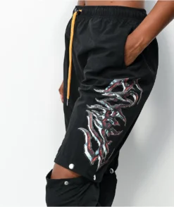 SWIXXZ Rustic Metal Black Track Pants -Swimwear Store SWIXXZ Rustic Metal Black Track Pants 344336 alt2 US