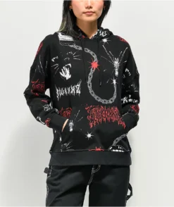 SWIXXZ Trouble Reactive Black Hoodie