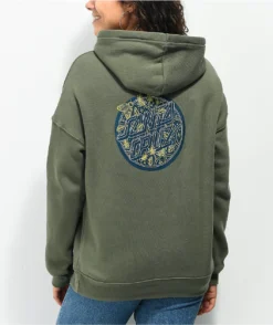 Santa Cruz Moon Light Dot Green Hoodie