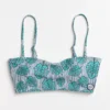 Santa Cruz Other Dot Monstera Rib Bandeau Bikini Top