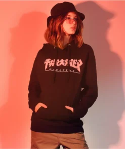 Thrasher Godzilla Black Hoodie