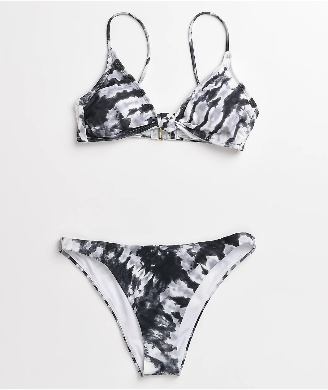 Trillium Audry Black & White Tie Dye Cheeky Bikini Bottom 3 Trillium Audry Black & White Tie Dye Cheeky Bikini Bottom - Image 3