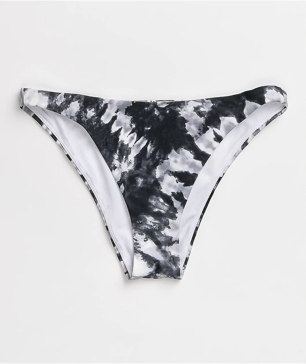 Trillium Audry Black & White Tie Dye Cheeky Bikini Bottom 1 Trillium Audry Black & White Tie Dye Cheeky Bikini Bottom