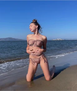 Trillium Zoey Brown High Leg Bikini Bottom -Swimwear Store Trillium Zoey Brown High Leg Bikini Bottom 353118 alt4