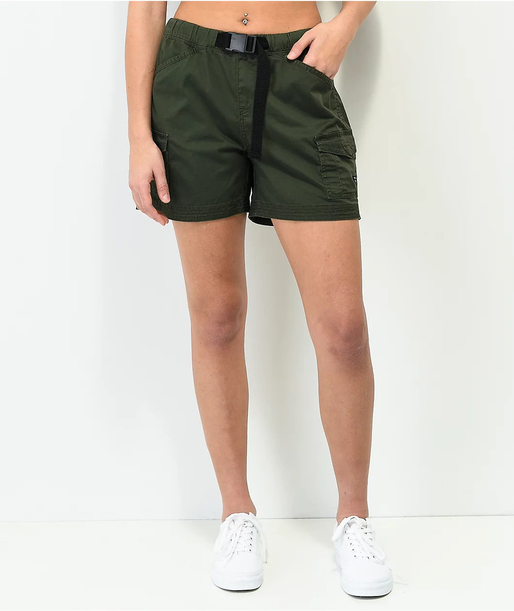 Unionbay Chase Green Utility Belt Shorts 1 Unionbay Chase Green Utility Belt Shorts
