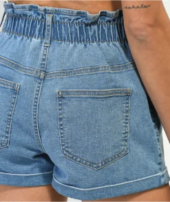 Unionbay Gina Paperbag Waist Jean Shorts -Swimwear Store Unionbay Gina Paperbag Waist Jean Shorts 357483 alt2 US