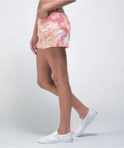 Unionbay Hi Rise Tie Dye Denim Shorts -Swimwear Store Unionbay Hi Rise Tie Dye Denim Shorts 339442 alt1 US