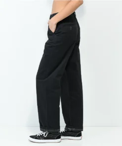 Vans Authentic Relaxed Black Chino Pants -Swimwear Store Vans Authentic Relaxed Black Chino Pants 357596 alt1 US