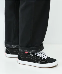 Vans Authentic Relaxed Black Chino Pants -Swimwear Store Vans Authentic Relaxed Black Chino Pants 357596 alt4 US