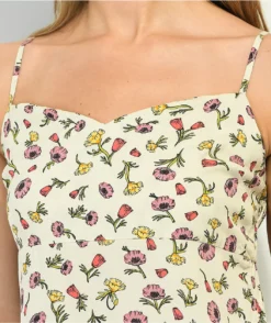 Vans Daly Floral Tan Tank Dress -Swimwear Store Vans Daly Floral Tan Tank Dress 357593 alt1 US