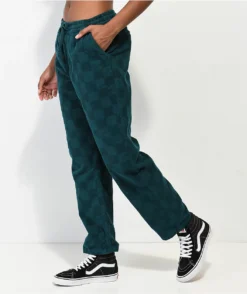 Vans Range Cord Check Green Elastic Waist Pants -Swimwear Store Vans Range Cord Check Green Elastic Waist Pants 357594 alt1 US
