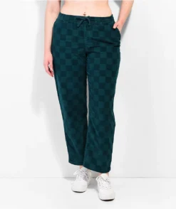 Vans Range Cord Check Green Elastic Waist Pants -Swimwear Store Vans Range Cord Check Green Elastic Waist Pants 357594 alt4 US