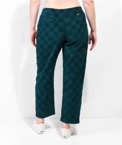 Vans Range Cord Check Green Elastic Waist Pants -Swimwear Store Vans Range Cord Check Green Elastic Waist Pants 357594 alt5 US
