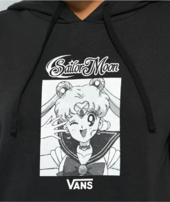 Vans X Sailor Moon Lizzie Black Hoodie -Swimwear Store Vans x Sailor Moon Lizzie Black Hoodie 357611 alt1 US