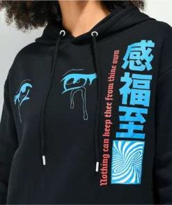 Vitriol Jamison Anime Black Hoodie -Swimwear Store Vitriol Jamison Anime Black Hoodie 353293 alt1 US