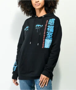 Swimwear Store -Swimwear Store Vitriol Jamison Anime Black Hoodie 353293 back US