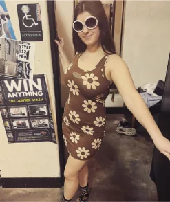 Your Highness Hazy Daisy Brown Tank Dress -Swimwear Store Your Highness Hazy Daisy Brown Tank Dress 365268 alt6 US