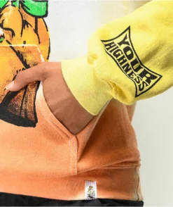 Your Highness High In The Sky Blue, Orange & White Tie Dye Hoodie -Swimwear Store Your Highness High In The Sky Blue Orange White Tie Dye Hoodie 351204 alt2 US