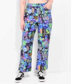 Your Highness Ruckus Print Purple Pants